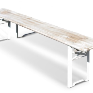 Banc en bois "Blanc vieilli"