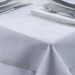 Nappe rectangulaire tissu blanche - 150x250